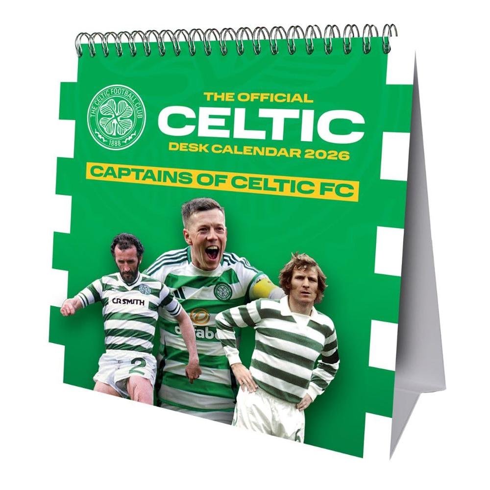 Celtic FC 2026 Crest Desktop Calendar