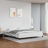 346917 vidaXL Bed Frames White 180x200 Cm Faux Leather