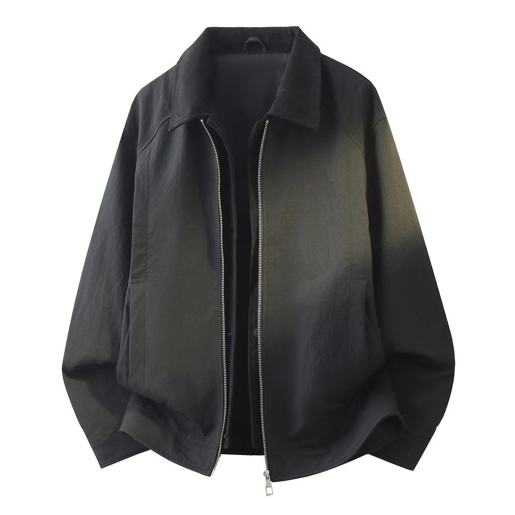 2026 Spring/Autumn Men's Lay Flat Lapel Two-Piece Workwear Jacket