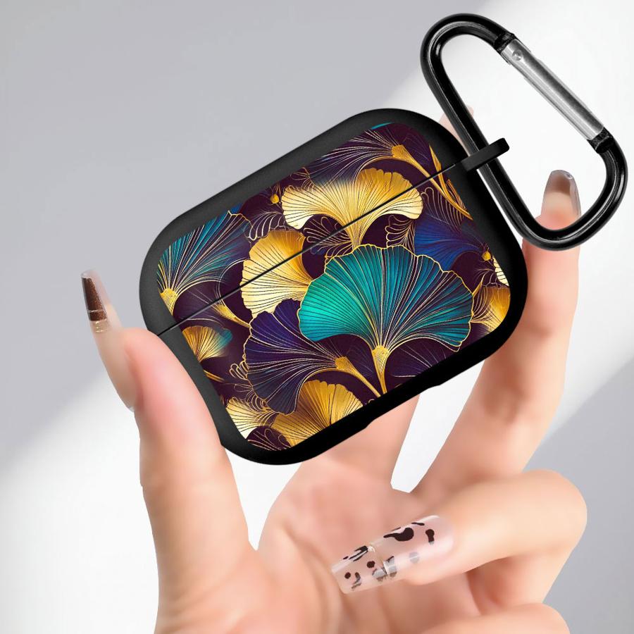 

Чехол для Airpods 1 Pro3 Pro 3 Pro2 2 4 Мягкие чехлы для наушников Cover Узор Лист гинкго Airpods 3