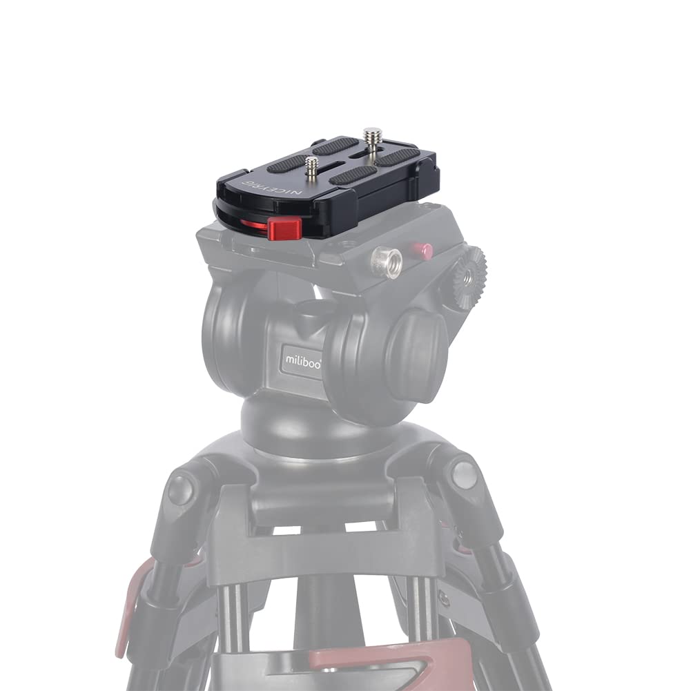 NICEYRIG Universal Base Quick Release Tripod Camera QR Compatible with Sony Kinefinity Lumix and Canon 522 Plate, Plate, Plate, Plate, Plate, A7C,