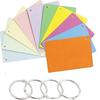 True-Ally Unruled Index Flash Cards - 3X5 Inch, Colored, 150 Cards, 200 Gsm - With Free Binder Rings For Cue Cards, Chea