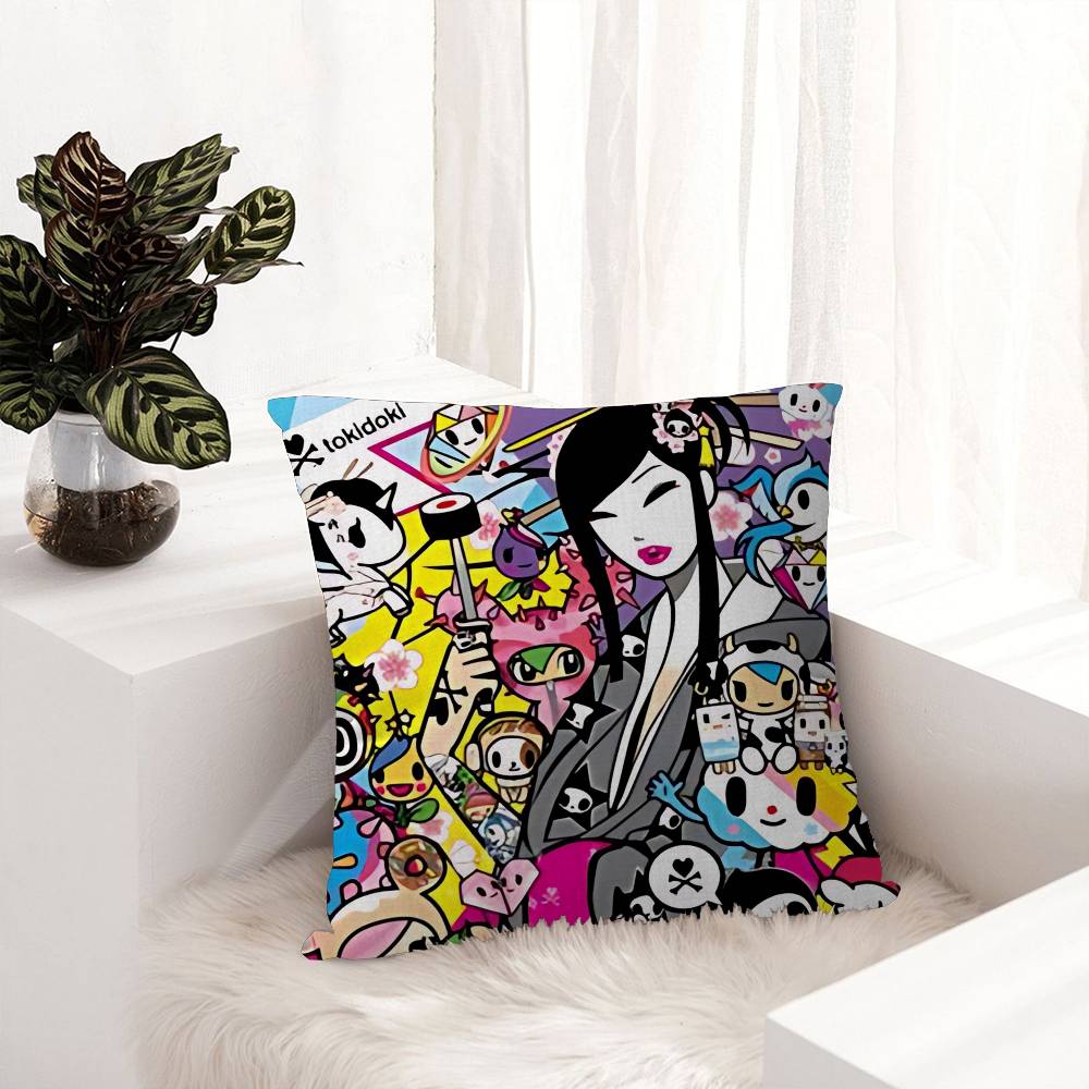 Japonia Anime T-Tokidokis Poszewka na Poduszkę Design Poszewka na Poduszkę Dekoracja Świąteczna Dekorati