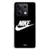 Phone Case - MANIACASE - Xiaomi Redmi Note 13 5G - Silicone TPU - White Nike Logo - Black (forehead)