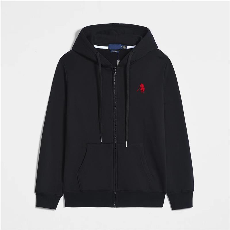 Men's Embroidered Lightweight Cotton Hoodie - Loose Fit, Plus Size, Hooded Cardigan for Spring and Autumn