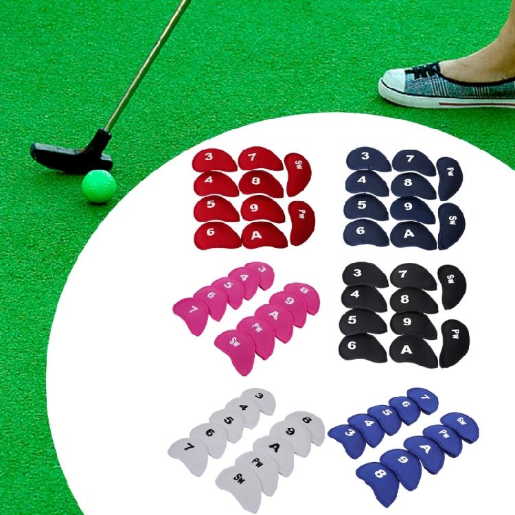 10Pcs Iron and Wedges Golfs Club Head Cover Soft Golfs Iron Headcover Protective Cover to Protect Your Golfs Clubs