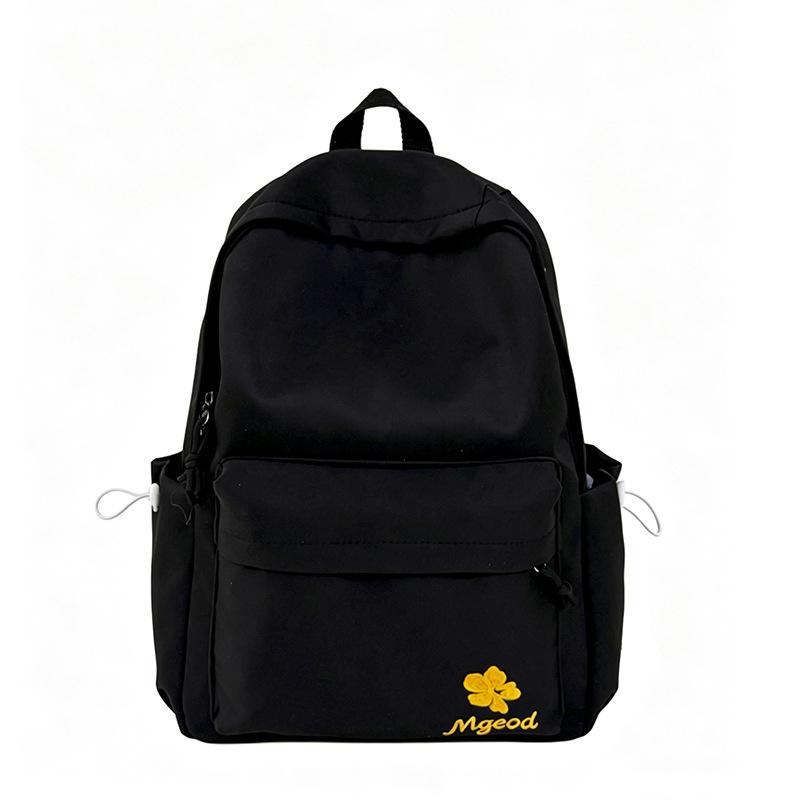 Schoolbag Korean version ins niche casual schoolbag junior high school college student campus versatile embroidered backpack lightweight travel