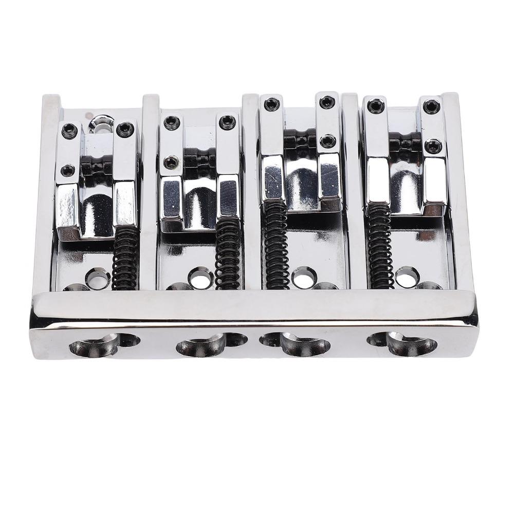 Black/Silver/Golden Electric Bass Bridge Metal Bass bridge 4 String Bass Bridge  Electric Bass серебряный