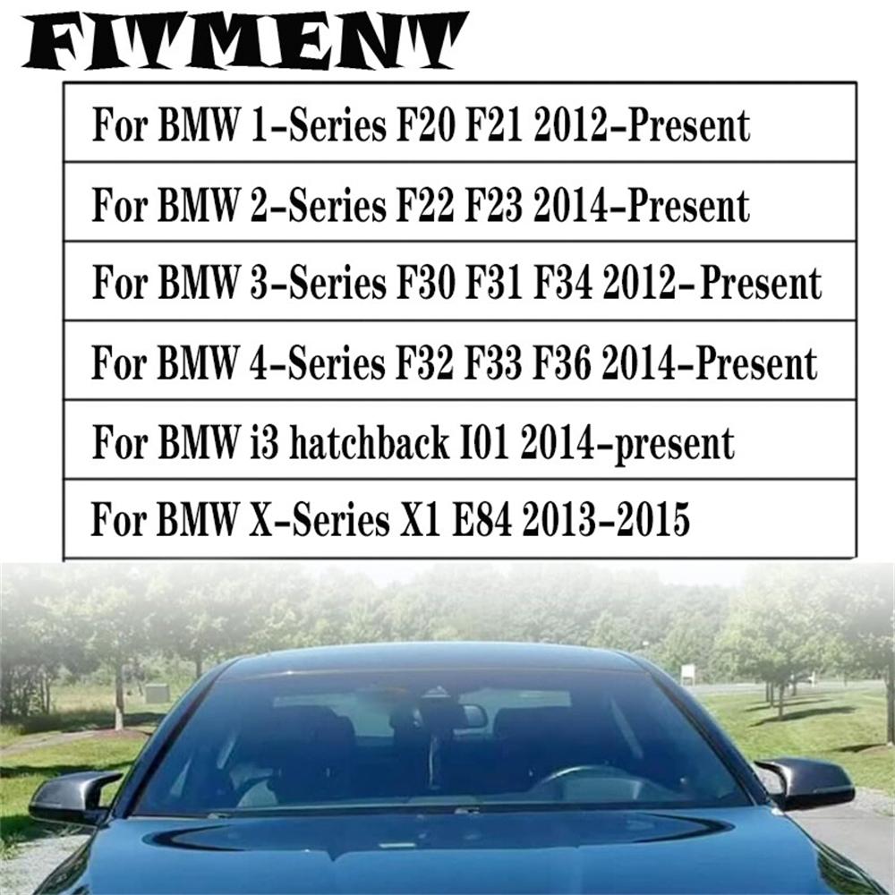 2x Carbon Fiber Look Side Mirror Cover Cap For BMW 1 2 3 4 Series X1 51162222543