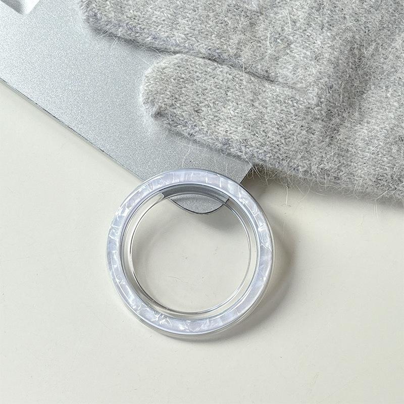 

Wind Magnetic Desktop Phone Airbag Bracket Transparent Chassis Base Diy Accessories Simple Girl Decoration