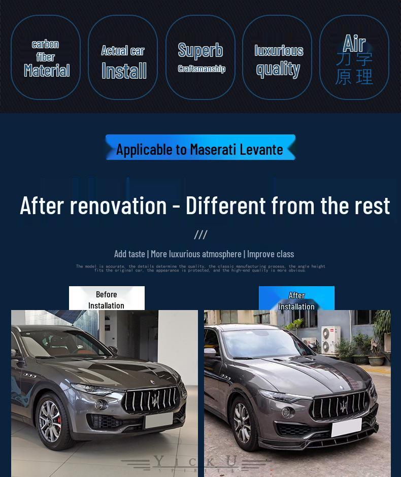 Maserati Levante LD-Style Carbon Fiber Body Kit