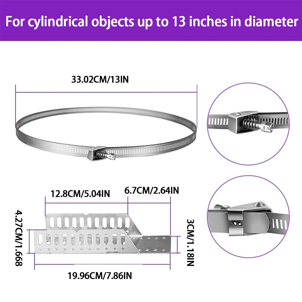 Water Heater Expanon Tank Mounting Expanon Bracket with 2 Water Material, Suitable Indoor, Outdoor, Gardening