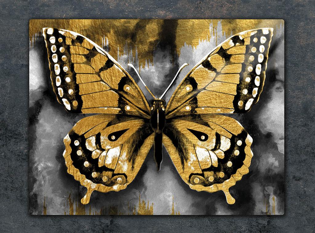 GLAS-SCHNEIDEBRETT 52x40 SCHMETTERLING