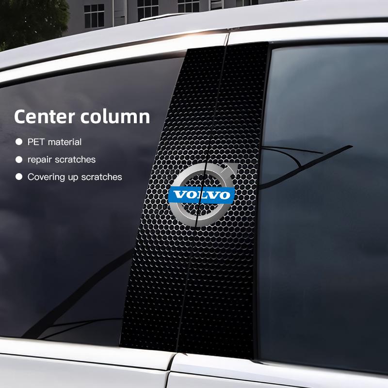 Autoaufkleber B-Säule Mittelpfosten Dekoration Abdeckung Schutzaufkleber Zubehör für Volvo XC60 XC90 V40 V60 S60 V50 V90 S80 C40