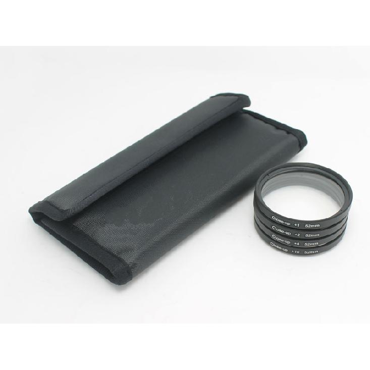 Close Up Macro Filter Kit with Carry Bag +1 +2 +4 +10 Close-UP 49 52 55 58 62 67 72 77mm for Canon Nikon Sony Camera 6