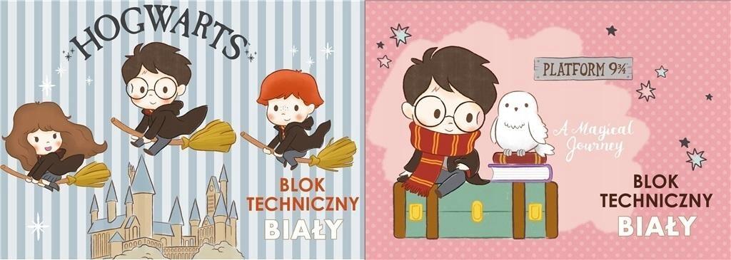 BLOK TECH BIALY A4/10k HARRY POTTER 3365 A'10