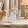 3D-gedruckte Tänzerfigur Elegante Tanzmädchen-Statue mit fließendem Kleid Ästhetisches PLA