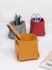 Foldable Desktop Leather Storage Box Nordic PU Storage Tray Porch Key Control Sundry Storage Basket Pen Holder Makeup Organizer