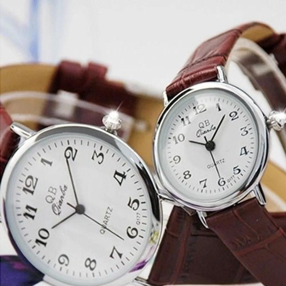 QB-177 (Large) Men s Leather Watch Men s Watch Men s Watch Leather Watch Men s Leather Watch Women s Leather Watch Braun (Large) / Type A (Paper Case)