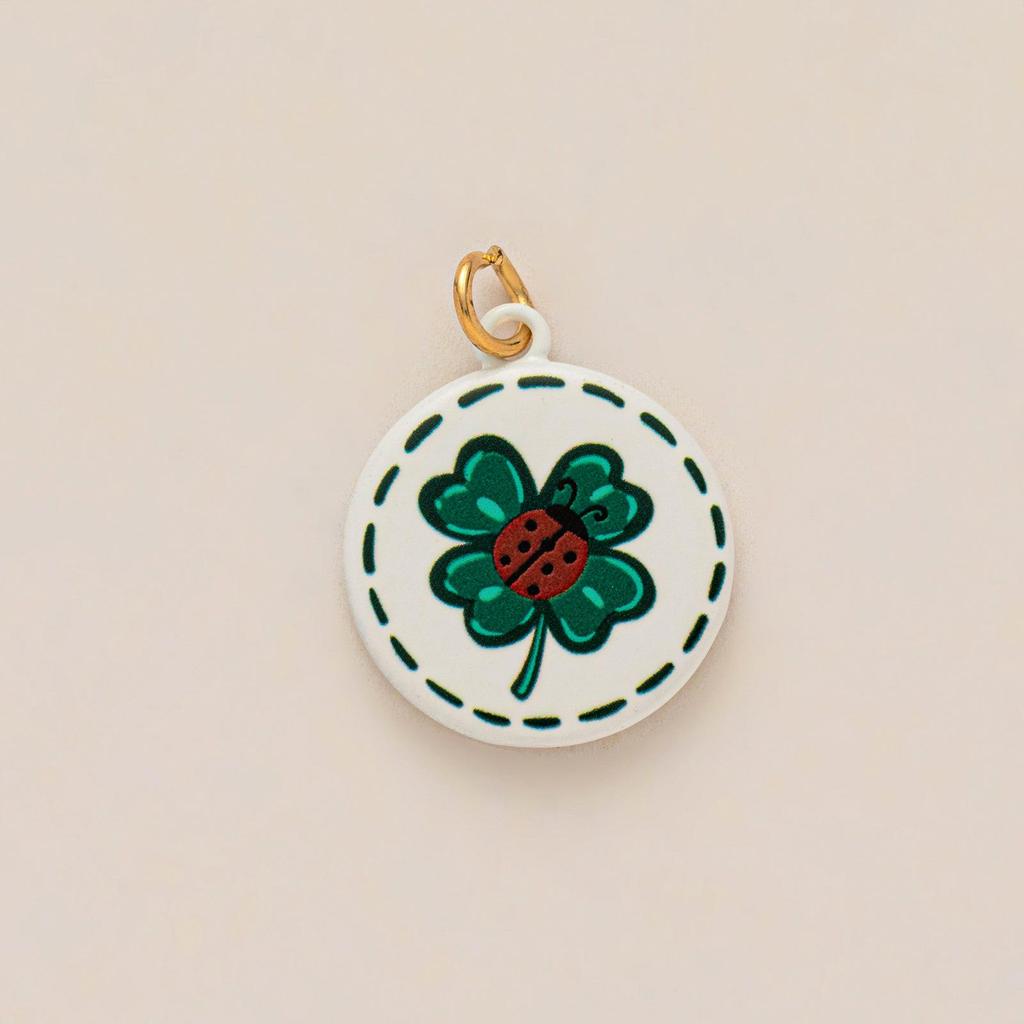Heart-shaped Square Plate Animal Pendant DIY Jewelry Accessories, Copper-Plated, Fashionable and Colorfast