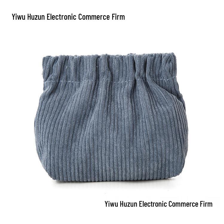 Kord Samt Druckknopf Kosmetik- & Schmuckbeutel