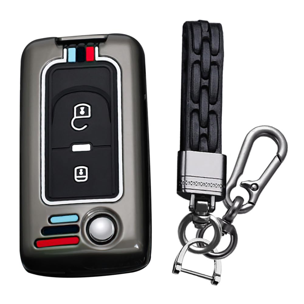 

[KUNIO] Foldable Key Key Case Key Cover Alloy Silicone Fluorescent чёрный