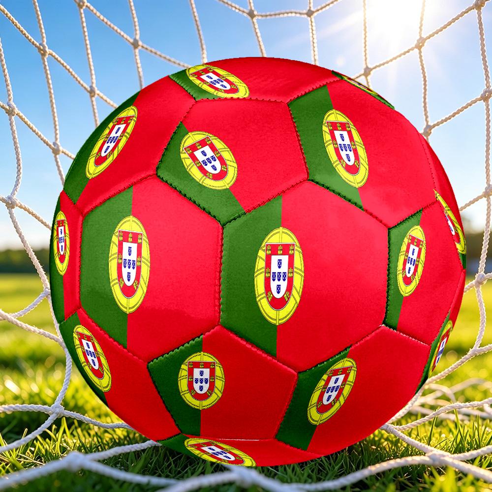 1pc 2026 Classic Flag Soccer Ball Size 5, Machine-stitched, Suitable for Practice Matches/tournament Training Sports, Lightweight and Durable. C7017