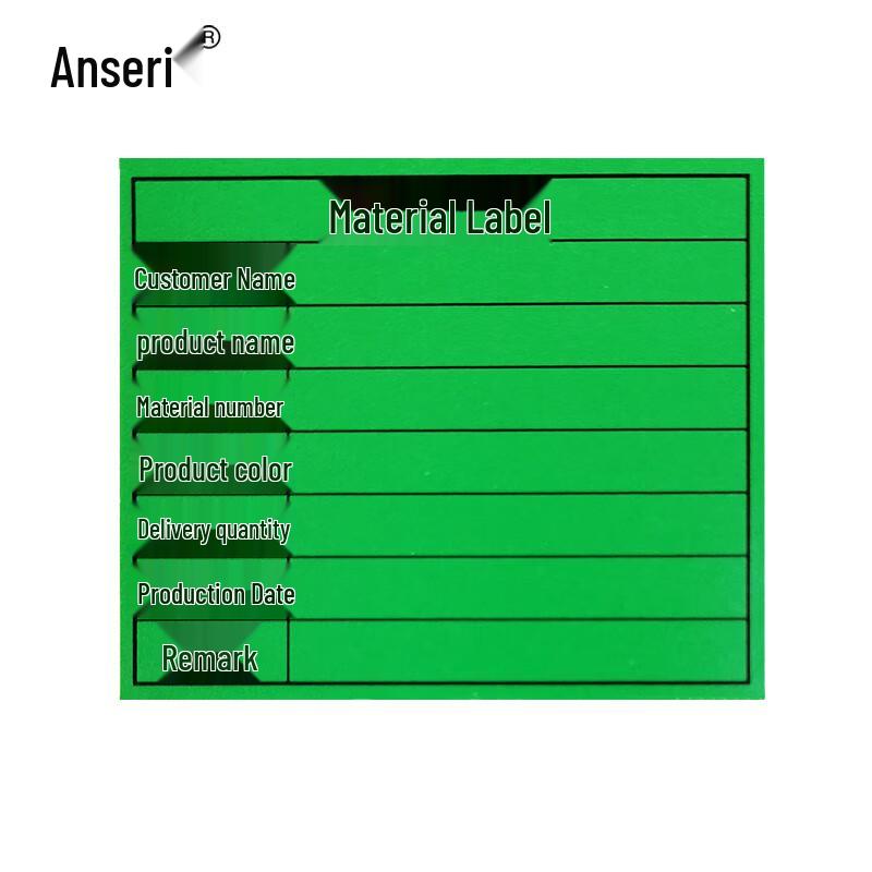 Ancero 50x60mm Green Self-Adhesive Labels, 1000 Pcs