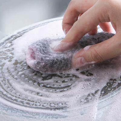 10/20/50 Pezzi Spugne Sapone in Lana d'Acciaio Facili da Usare Multifunzionali Pulitore Danni Cottura Pentole