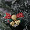 3Pcs Bow Bell Christmas Tree Pendant Christmas Supplies Decoration Ornament for Home Decor New Year 2026 Navidad DIY Accessories