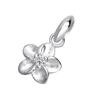 [Sears] Pendant Top, Men's & Women's, Sterling Silver 925, Hawaiian Plumeria Design, Sp01-0007