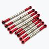 8pcs Hard Steel Adjustable Front and Rear Toe Links Push Rods for Traxxas 1/16 E-Revo Summit 7138 7118