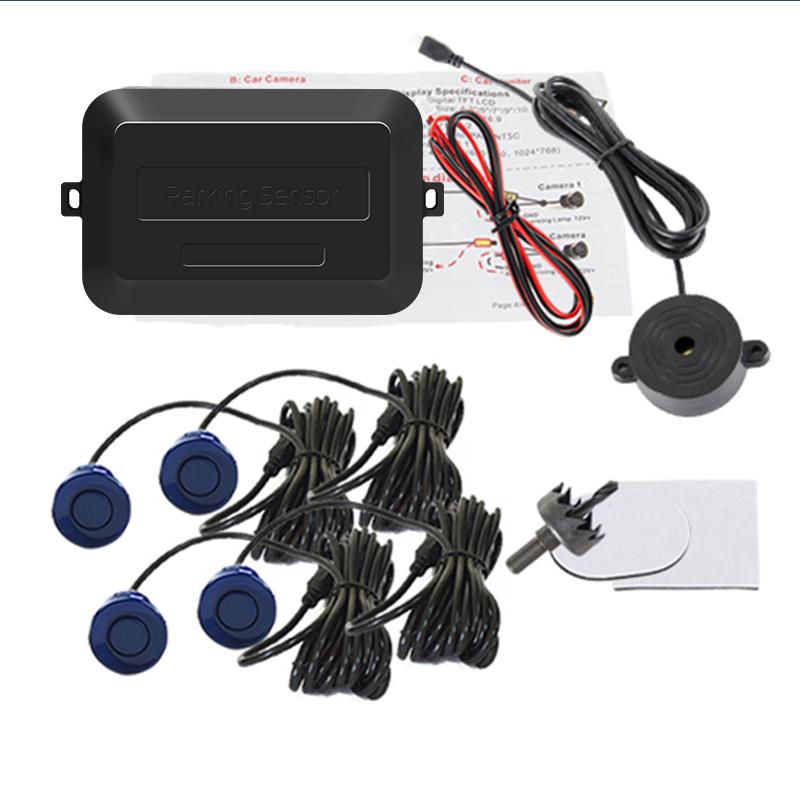 SINOVCLE 4 Sensorer Beeper 22mm Bil Parkeringssensor Sæt Bakkamera Radar Lydadvarsel Indikator Sonde System 12V