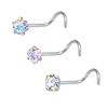 Nose Stud Super Flash Zircon Mini Small Diamond Girl Sexy Nightclub Stylish Fashion Puncture Trendy Cool Man Nose Studs Pin