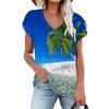 Camicette 2023 Estate Manica Corta T-Shirt da Spiaggia Moda Donna Streetwear Stampa T-shirt Girocollo T-shirt Ampia Abbigliamento Elegante 25702