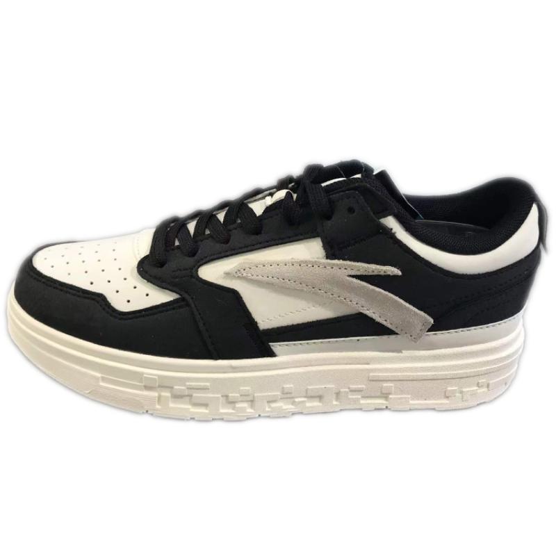 Anta Low-Top Skateboard Shoes Men s Black White Sneakers 112148050S-3 41