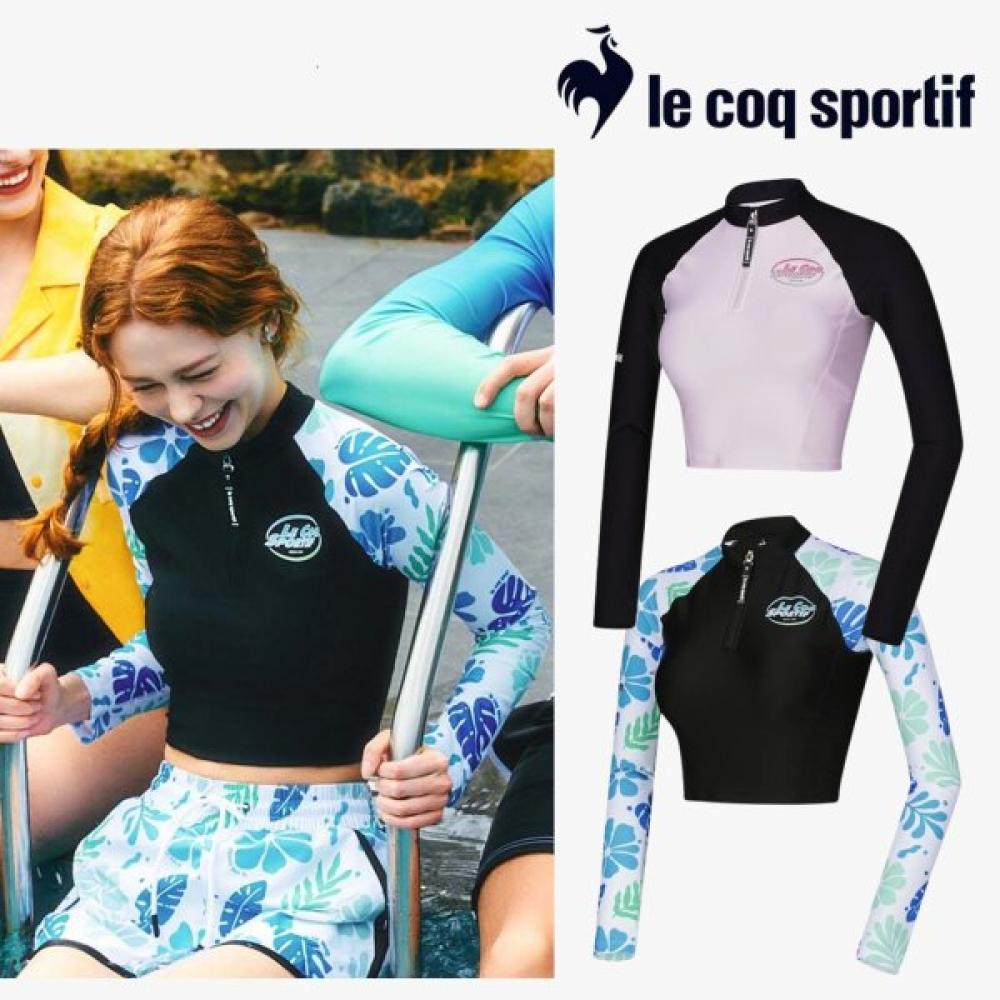 

Le Coq Sportif Long sLeeve Half Zip Rash Guard Qp222srl51 BLK black/85 S
