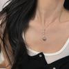 Light Luxury High-End Zircon Gourd Pearl Pendant Necklace Female Elegant Personality Fashion Versatile Neck Chain Sweater Chain