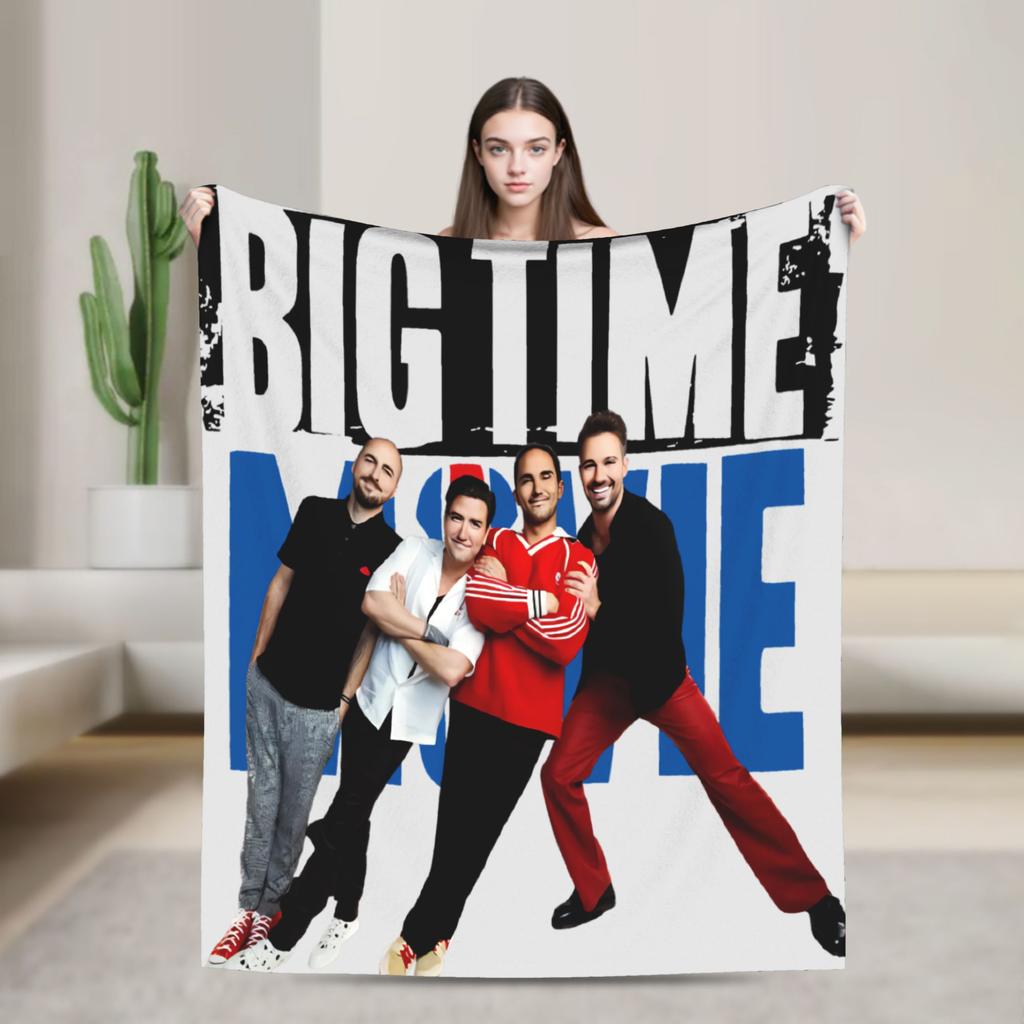 Big Time Rush Band Flannel Blanket Winter Super Soft Throw Blanket for Girls Boys Outdoor Funny Bedspread Sofa Bed Cover