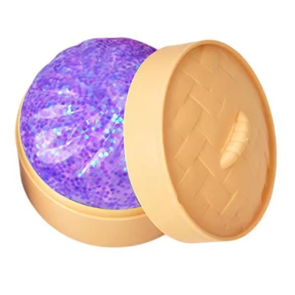 Simulation Dumpling Squishy Rebound Soft Squeeze Stress Ball With Bamboo Steamer Box Anti-Stress Toy Sensory For Creative Gift