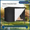 Waterproof Outdoor Patio Swing Chair Cover: Durable, Dustproof, Sun & Rain Protection, Black