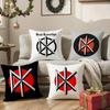D-Dead Kennedys Kissenbezug Anti-Milben Kissenbezug Versteckter Reißverschluss seidig Sofa Kissenbezug