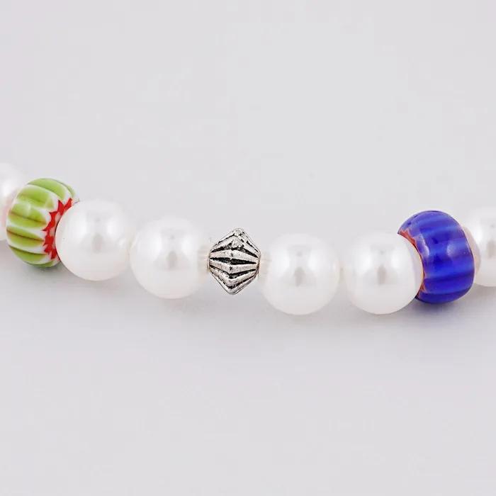 Orient Glass Point Exposed Pearl Bracelet (C2501AC1258_IV)