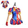 The Amazing Digital Circus Pomni Cosplay Costume Cartoon Outfit Hat Gloves Socks for Halloween Party Adults Costume Cos Full Set