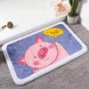 VIKAMA Cartoon Cashmere Floor Mat Soft Non-Slip Bathroom Absorbent Floor Mat Family Toilet Entrance Door Mat Bedroom Carpet
