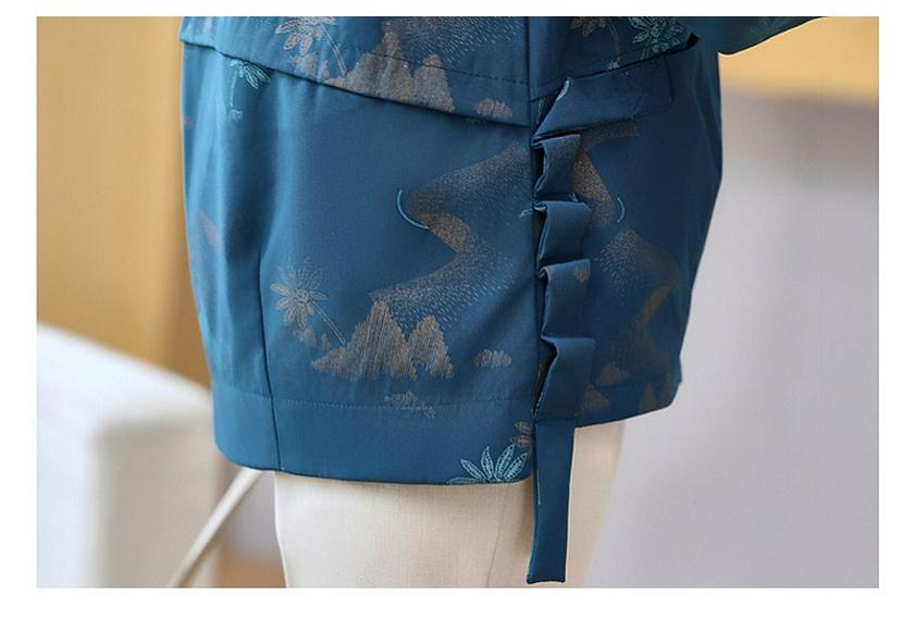 2026 Spring Lapel Zipper Jacket for Middle-aged and Elderly Women - Loose, Stylish, Elegant Top