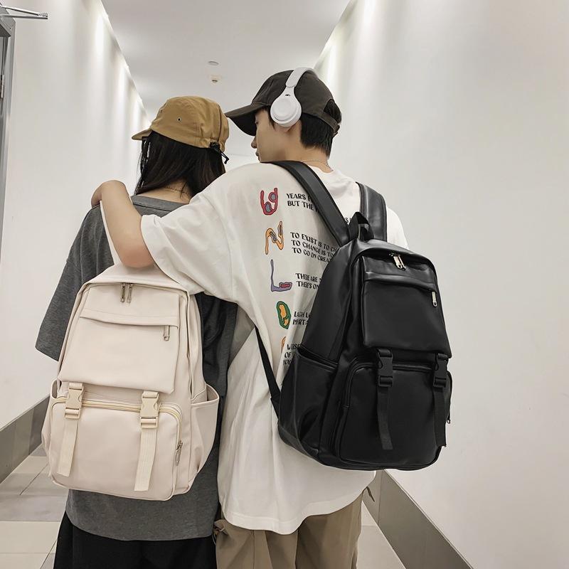 School Bag Female Tide Brand Tooling Style Versatile Leisure Student Men'S And Women'S School Bag Japanese Hong Kong Style Retro Backpack