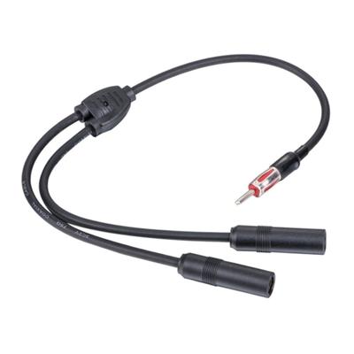 Autoradio Stereo Antennenverlängerungskabel AM FM Radio Antennensplitter Adapter 1 Stecker auf 2 Buchsen Y-Adapter Stecker