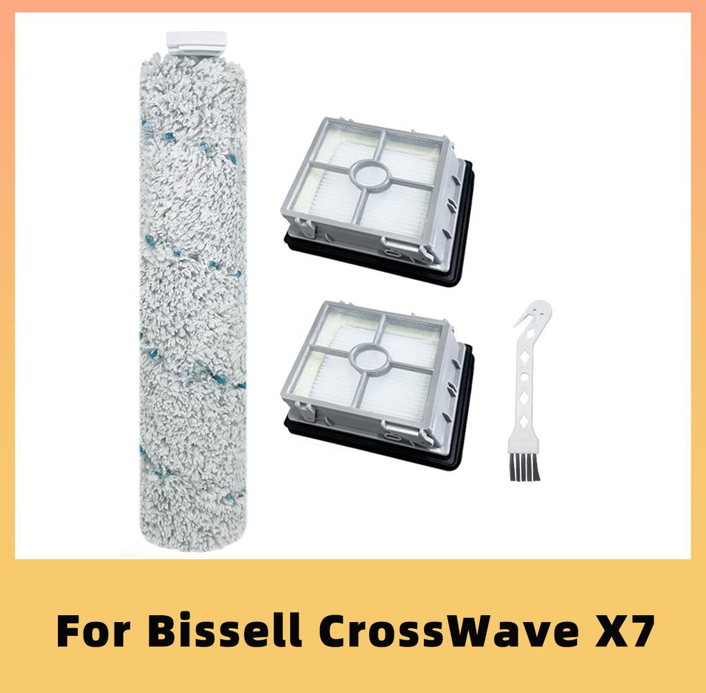 For Bissell Crosswave X7 3011 3055 3276A 3277 Vacuums Spare Parts Accessories Main Roller Brush Hepa Filter