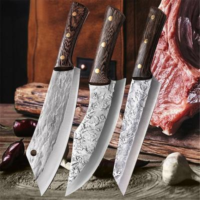 Geschmiedetes Ausbeinmesser Metzgermesser Küche Edelstahl Fleischhackmesser Serbischer Chef Slicing Cutter Messer Kochwerkzeuge